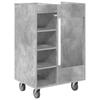 Golf Cabinet with Wheels Universal Concrete Grey 65 x 45 x 98 cm