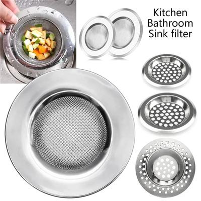 1 ADET Mutfak Lavabo Filtresi Paslanmaz Çelik Ağ Lavabo Süzgeci Filtresi Banyo Lavabo Süzgeci Drenaj Deliği Filtre Tuzak Atık Ekranı