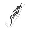 Fizepgo Motorcycle Sticker, Flame Decal - 2 Waterproof Emblem Design for Bumper Truck Golf Cart Mailbox Window Suitcase