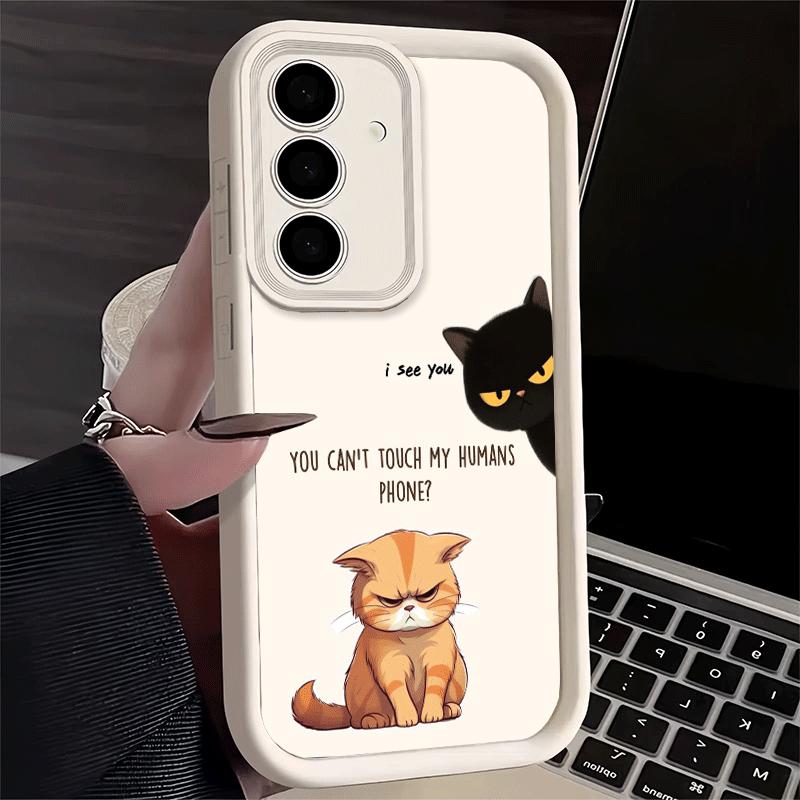 Phone Case for Samsung Galaxy A17 A16 A15 A14 A13 Funny Dont Touch My CallPhone A56 A36 A26 A55 A35 A25 A54 A34 A24 A53 A33 A23