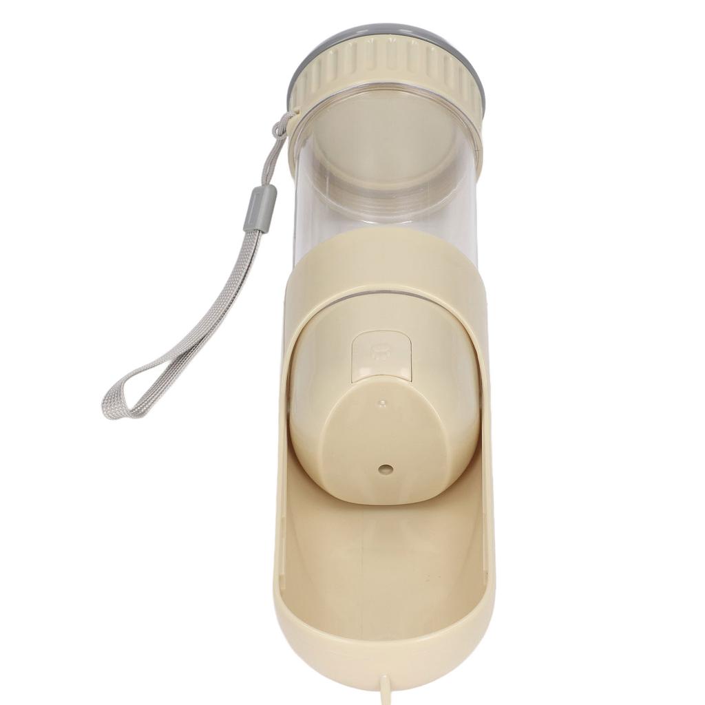 2 in 1 Dog Water Bottle Portable Leakage Proof Pet Water Dispense for Dog Cat Outdoor Walking Traveling 350ML White