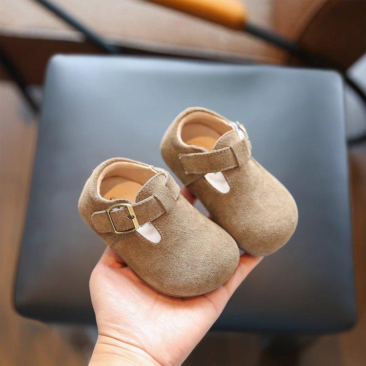 Anti-slip Shoes with Soft Soles, Learning Shoes for Girls and Boys 15 хаки
