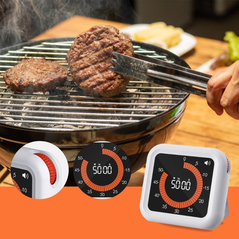 Timer Digitale Visivo Conto alla Rovescia per Bambini, Ricaricabile, Display e Livello Sonoro Personalizzabili, Adatto per un Posizionamento Facile