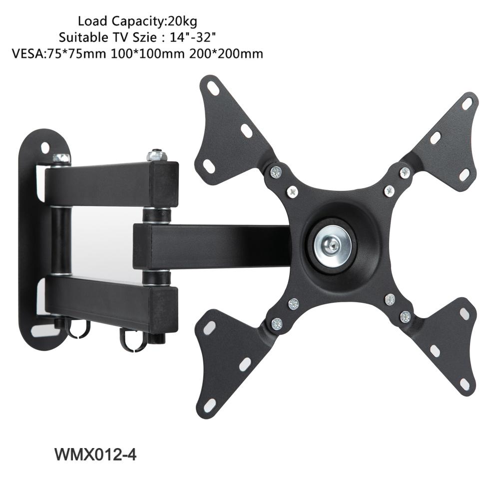 

Універсальний регульований настінний кронштейн для телевізора Універсальний поворотний тримач Кріплення для телевізорів для РК-світлодіодних моніторів з плоским екраном від 14 до 37 дюймів