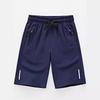 Boys' Summer Ice Silk Stretch Shorts for Middle & Big Kids - Fashionable and Sporty Pants