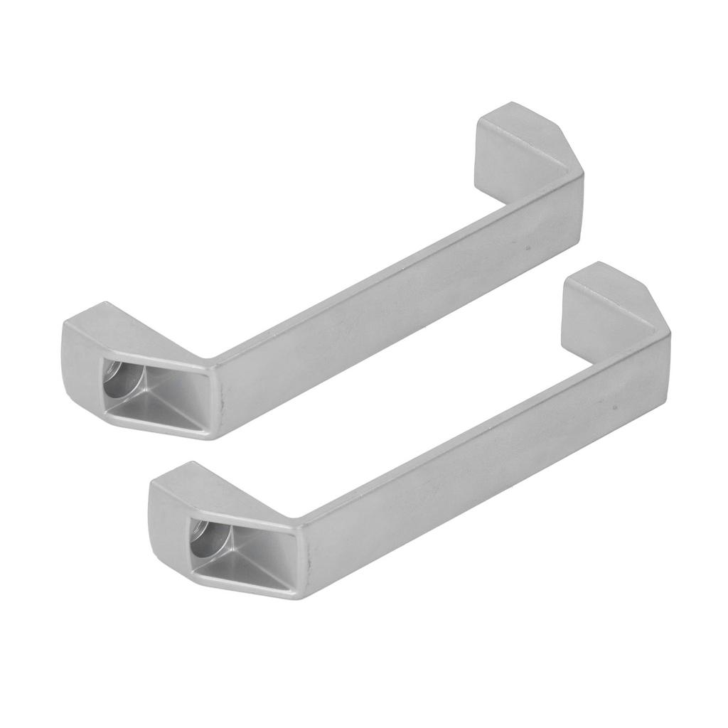 2 Pcs Door Handle Pull 180mm Hole Spacing Aluminum Alloy High Strength Cabinet Pull Modern Gate Handle Silver