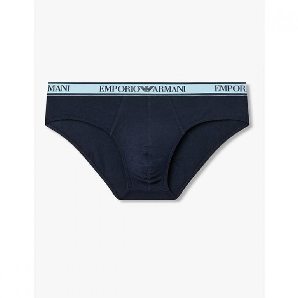Emporio Armani Men S Color Logo Brief Line Trim  08m6111319 S