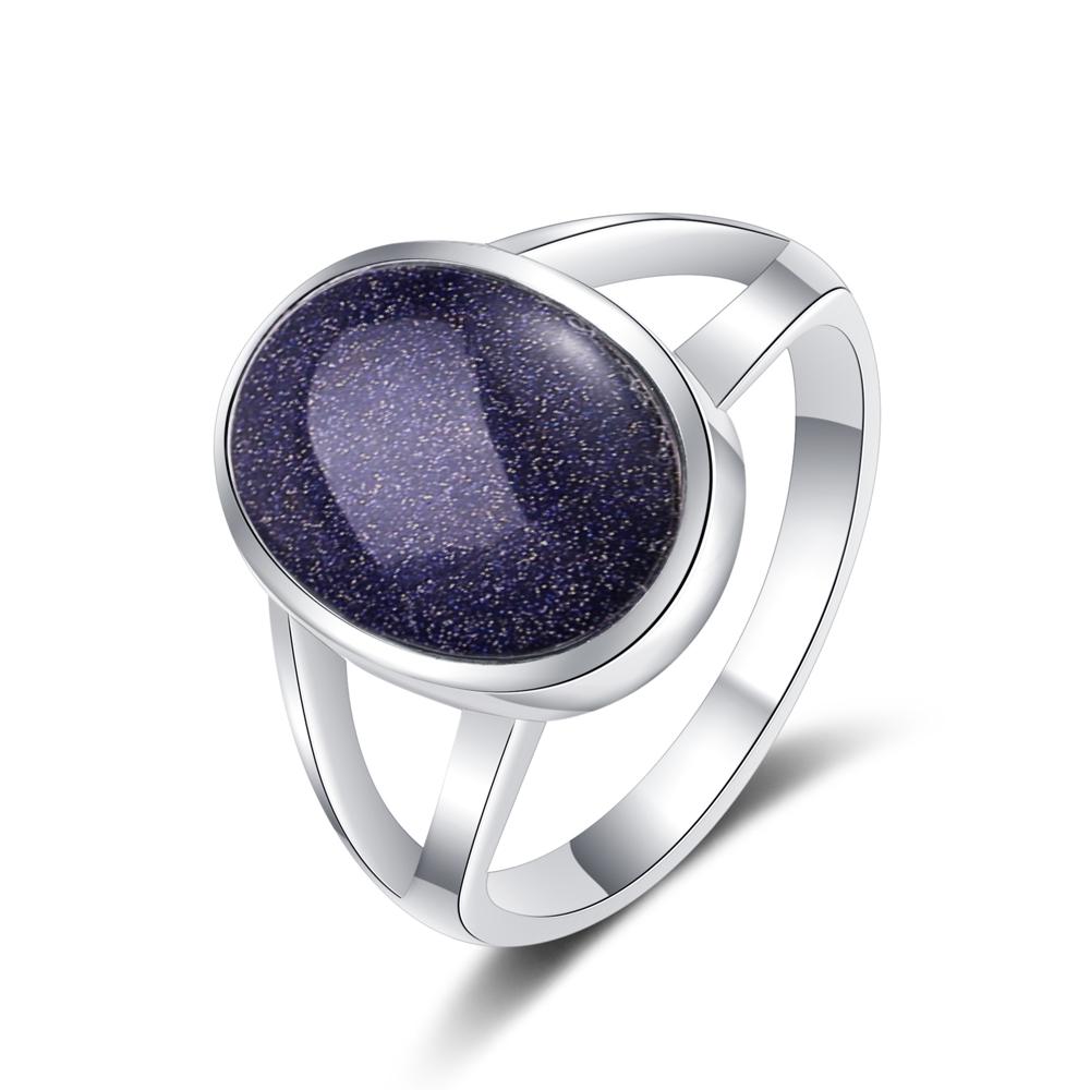 S925 Silver Ring Natural 10*14mm Big Labradorite Simple Tiger Eye Jewelry for Women Men Large Stone Vintage Jewelry Gift