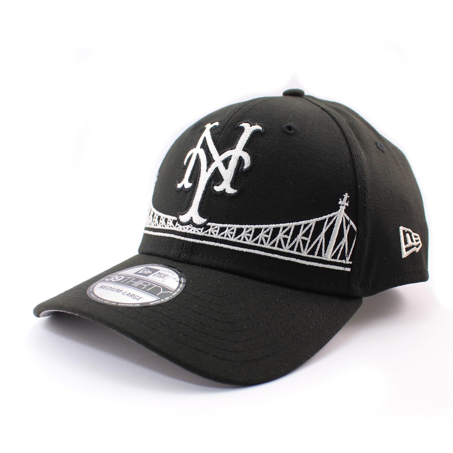 

New Era City Connect 39THIRTY New York Mets MLB CITY CONNECT ALT FLEX FIT CAP BLACK WHITE NEW YORK METS NY Hat Black 3930 Size S/M [Used] чёрный