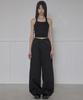 Peulleeoeob Asymmetrical Wide Pants (Fl-253_Black)