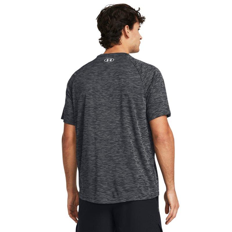 Under Armour Logo Print Loose Fit Crew Neck Short Sleeve T-Shirt Men Tops Black 1382796-001