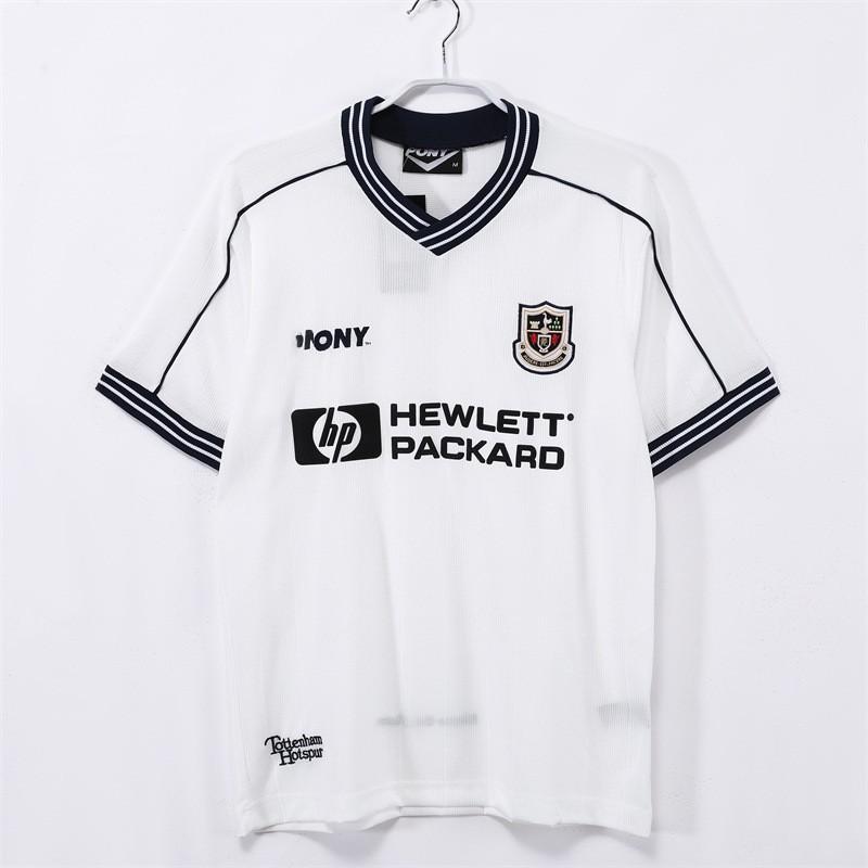 Maglia da Calcio Retro Tottenham Hotspur da Uomo a Maniche Corte Maglietta da Calcio Vintage Anni '90 Kit Casa/Trasferta Abbigliamento Sportivo