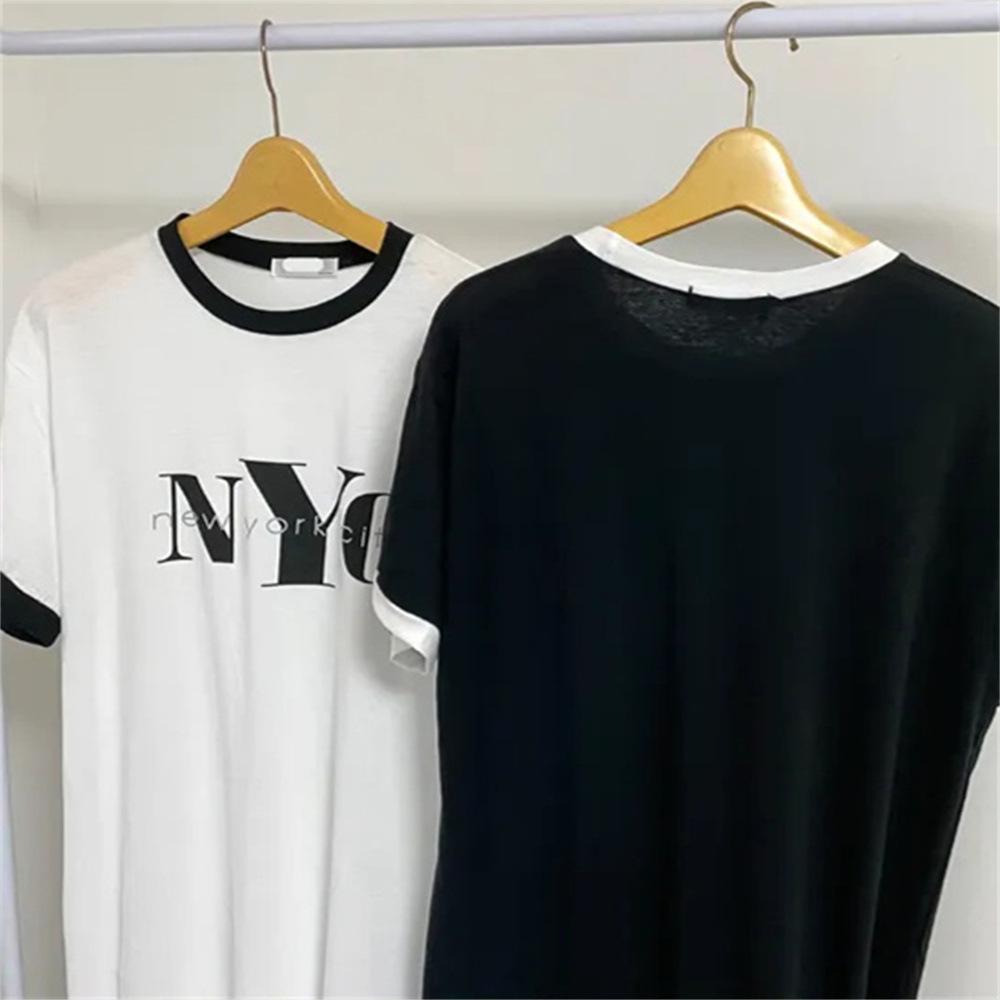 Korean Loose Slimming Plus Size T-Shirt Dress - Women's Versatile Summer 2025 Long Dress