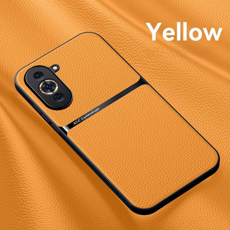 For Hauwei NOVA 10 Case Magnetic Car Holder Silicone Phone Case For Huawei Nova 10 Pro 10Pro Nova10Pro Luxury Leather Back Cover