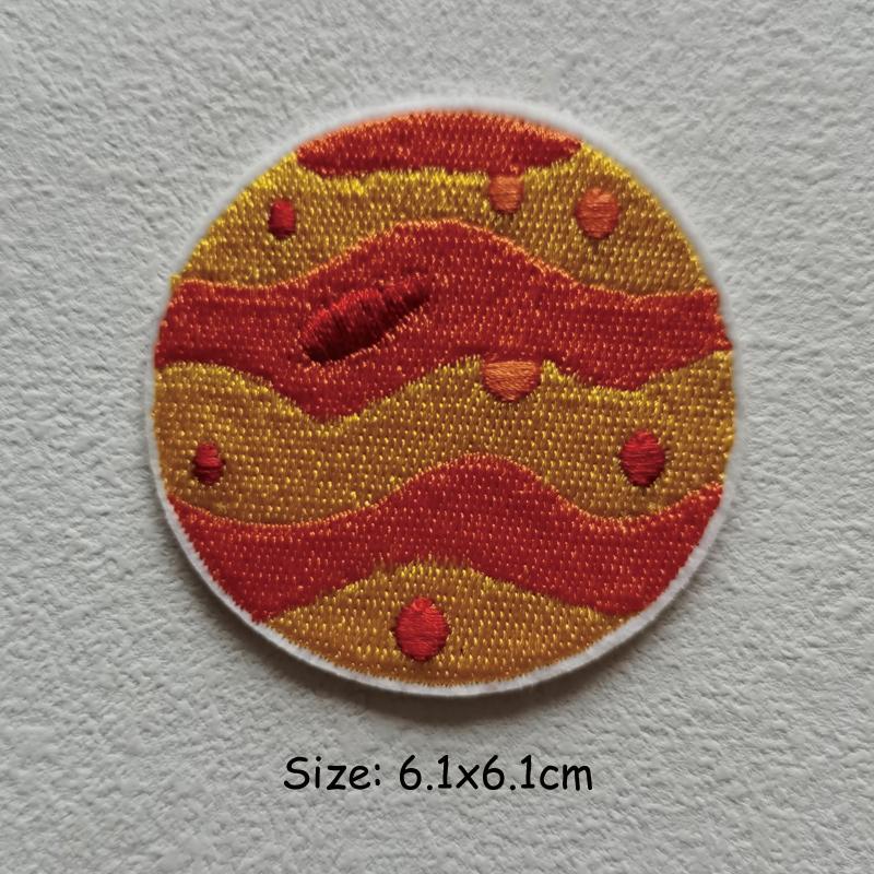 Alien Planet Rocket Patch Iron On Embroidered Sew On Sun Astronaut Jet Aircraft Meteorite Patch Fabric New Heat Transfer Garment Accessory DIY