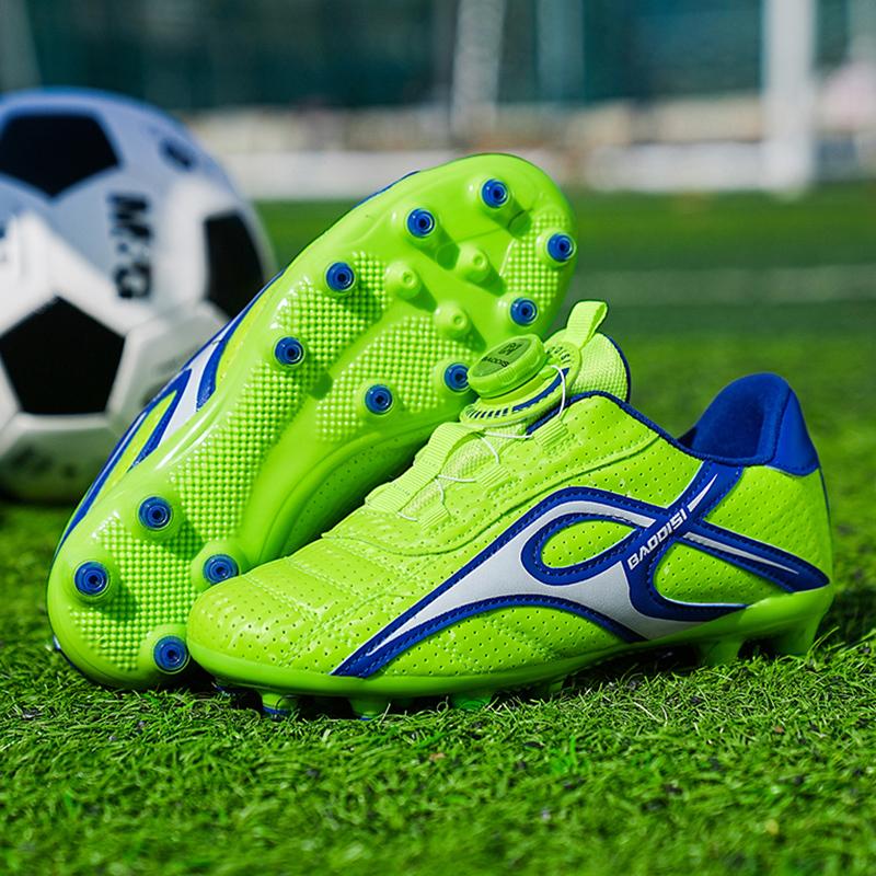Kids Soccer Shoes Society TF/FG School Football Boots Cleats Grass Sneakers Boy Girl Outdoor Athletic Training Sports Footwear Size 28-39