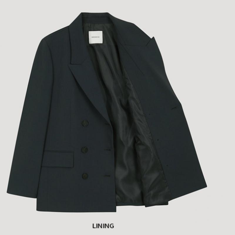 [Ea își dorește] Jachetă lejeră cu nasturi la spate și croială dublă Swwjko12040