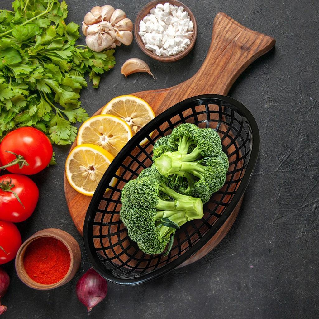 Fast Food Basket Oval Serving Restaurant for Dogs Barbecues