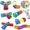 Breathable Cat Tunnel Tube Polyester+Steel Wire Pet Fun Play Toy Portable Cat Maze Tunnel Cat