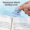 2/3PCS Transparent Plastic Book Clip With Stand File Bookmark Stationery Reading Aid Fixed Book Clip School Supplies