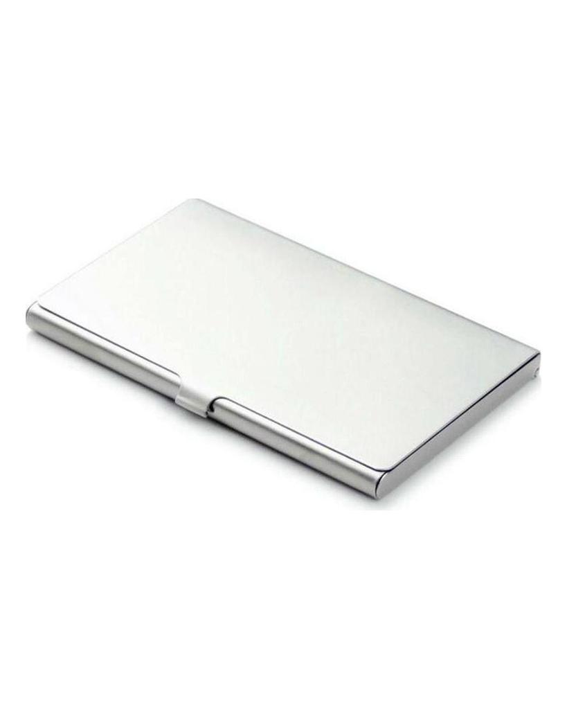 Kartenhalter Edelstahl Silber Aluminium Kreditkartenetui Damen Geldbörsen Nueva Herren ID Kartenbox Cartao De