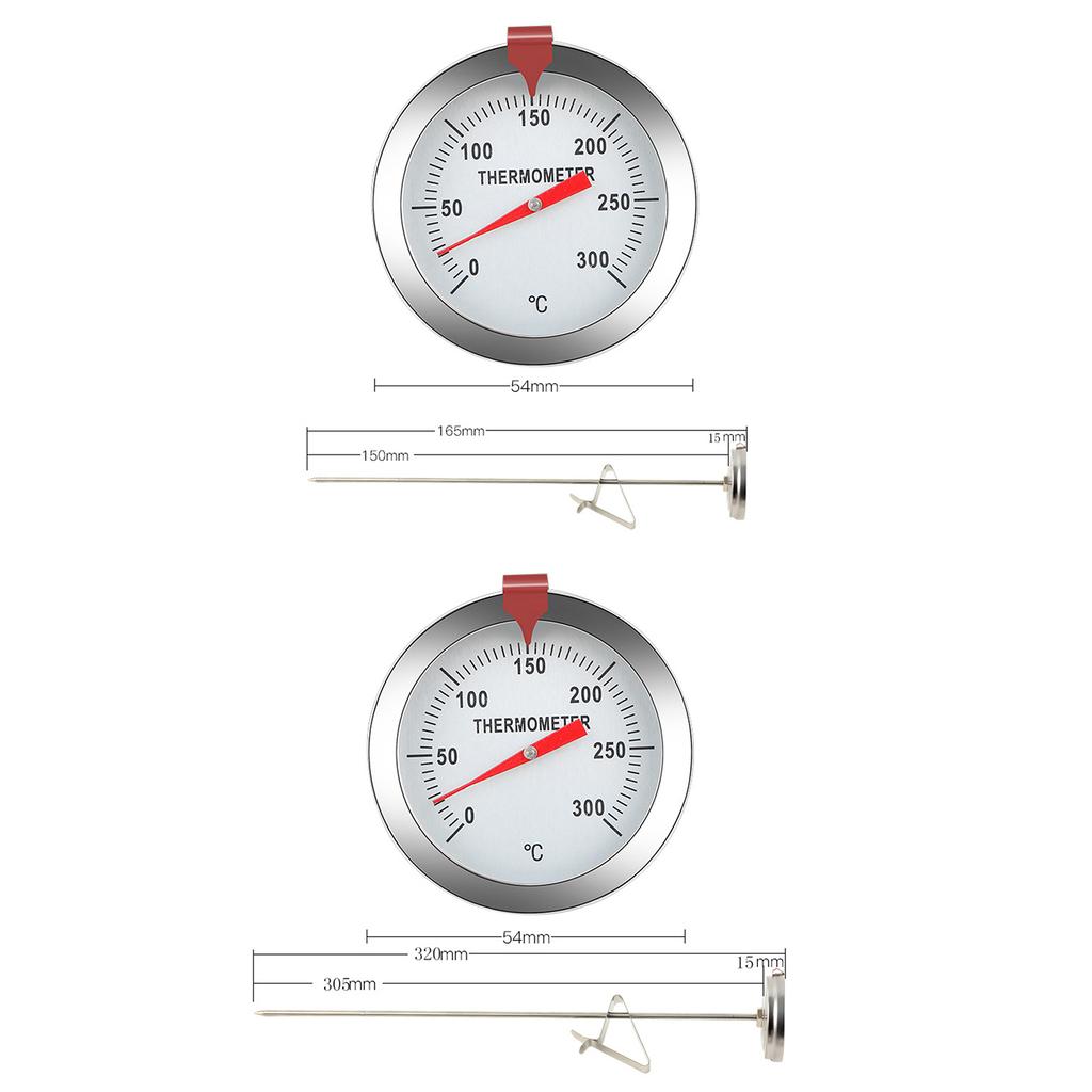Large Dial Kitchen Cooking Oven Thermometer, 2 Inch Dial, Stainless Steel Kitchen Cooking Thermometer