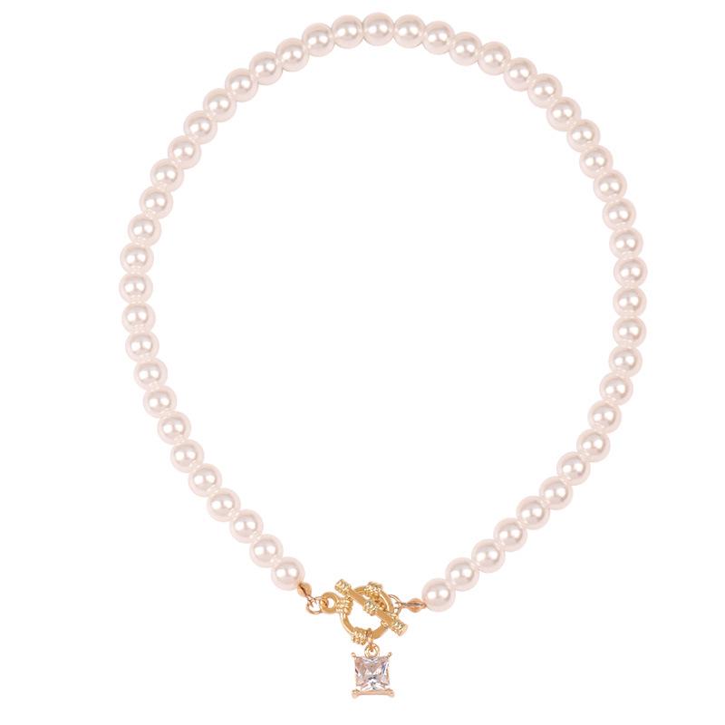 

Квадратное жемчужное ожерелье Женский дизайн в стиле легкой роскоши - Модный чокер 2021 года Цепочка для ключицы Летние ювелирные аксессуары C101