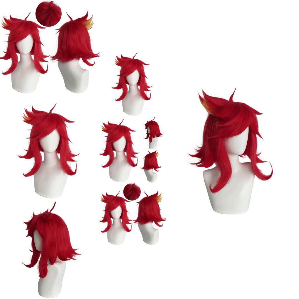 Hazbin Hotel Niffty Cosplay Wig With Layered Topper For Costume Parties And Role Play