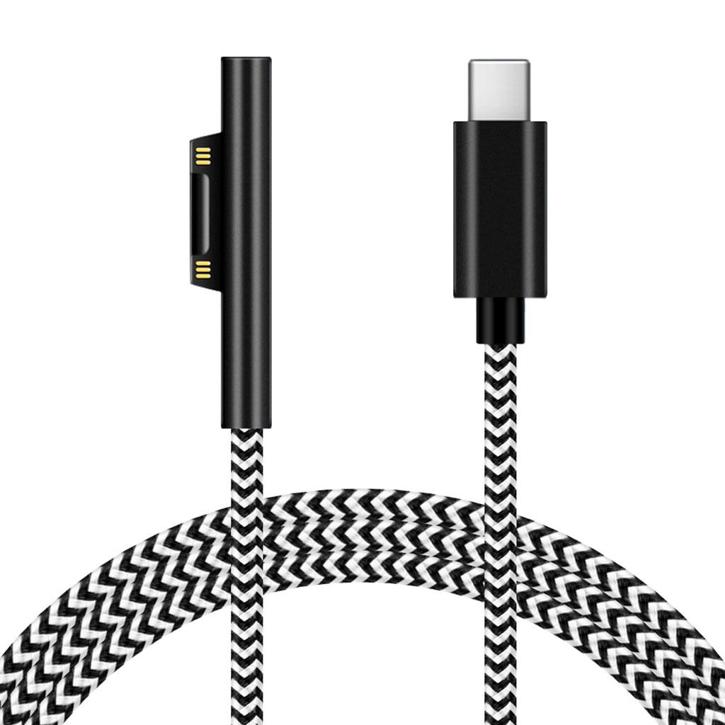 Type C Female To Surface Connect Charging Charger Cable for Microsoft Surface Pro 7/6/5/4/3 with PD Power Supply 15V 3A