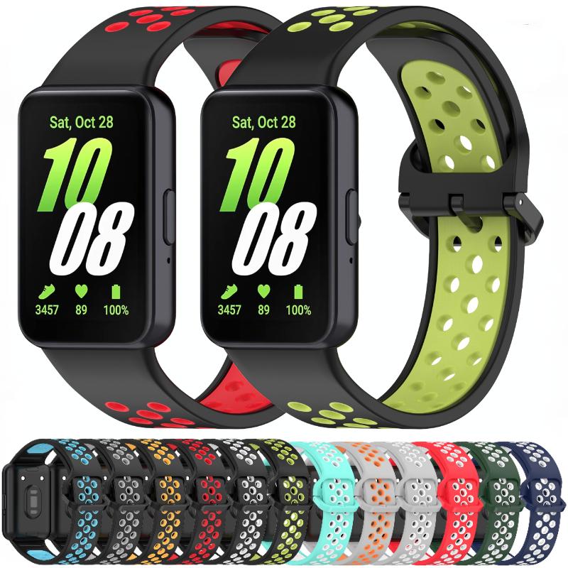 Breathable Silicone Strap For Samsung Galaxy Fit 3 Band Sport Bracelet Watchband Correa For Samsung Galaxy Fit 3 Belt Wristband