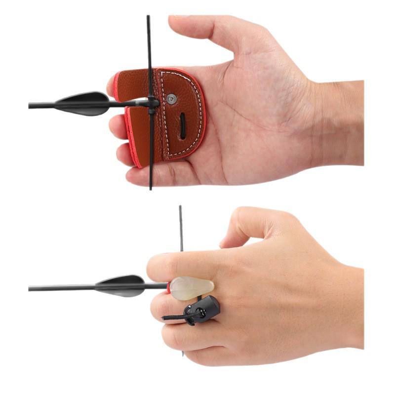 Recurve Bow Three-Finger Archery Guard - Single/Double Layer Protective Sleeve for Sports Shooting