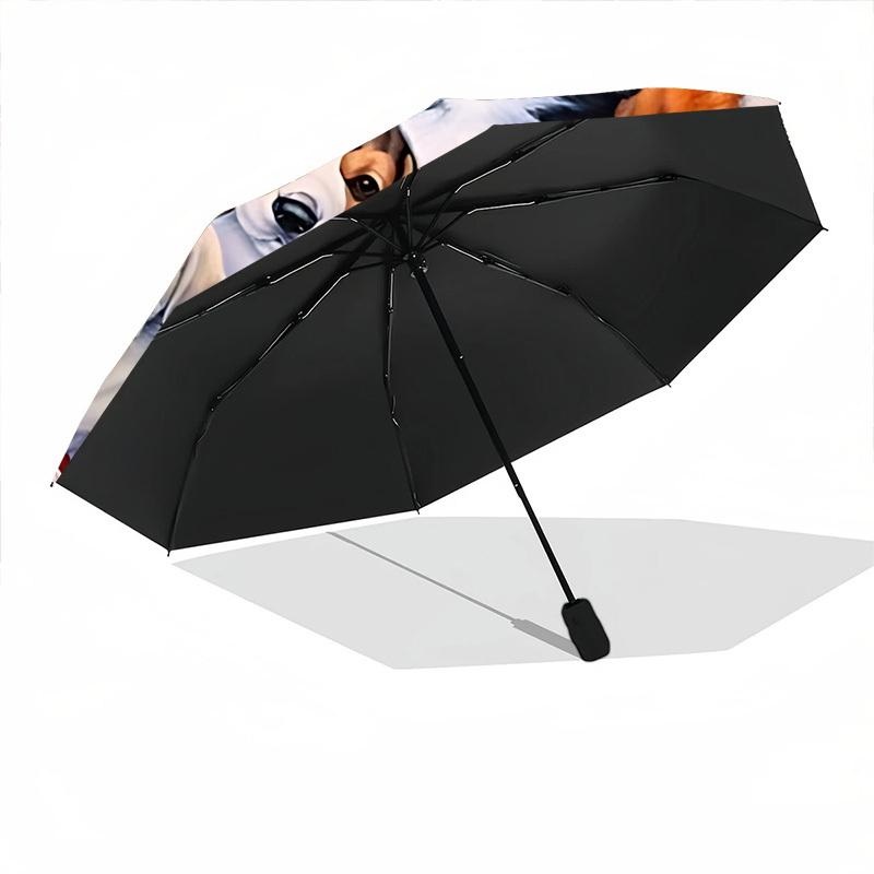 1 Stück Hunde-Garten-automatisch öffnender/schließender faltbarer Regenschirm mit 8 Speichen, winddichter tragbarer Sonnenschirm, Urlaubsgeschenk yy260401063