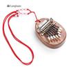 Mini Mahogany Crystal Kalimba Finger Piano Toy - Eight-Tone Thumb Piano Musical Instrument Gift