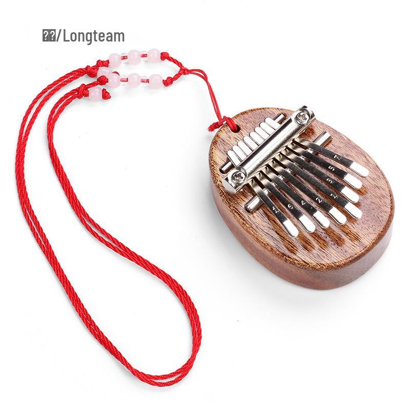 Mini Mahogany Crystal Kalimba Finger Piano Toy - Eight-Tone Thumb Piano Musical Instrument Gift
