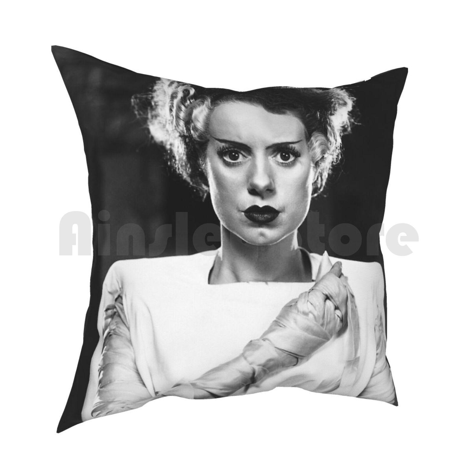 Classic Pillow Case Printed Home Soft Throw Pillow Bride Frankenstein 30x30cm 12x12in