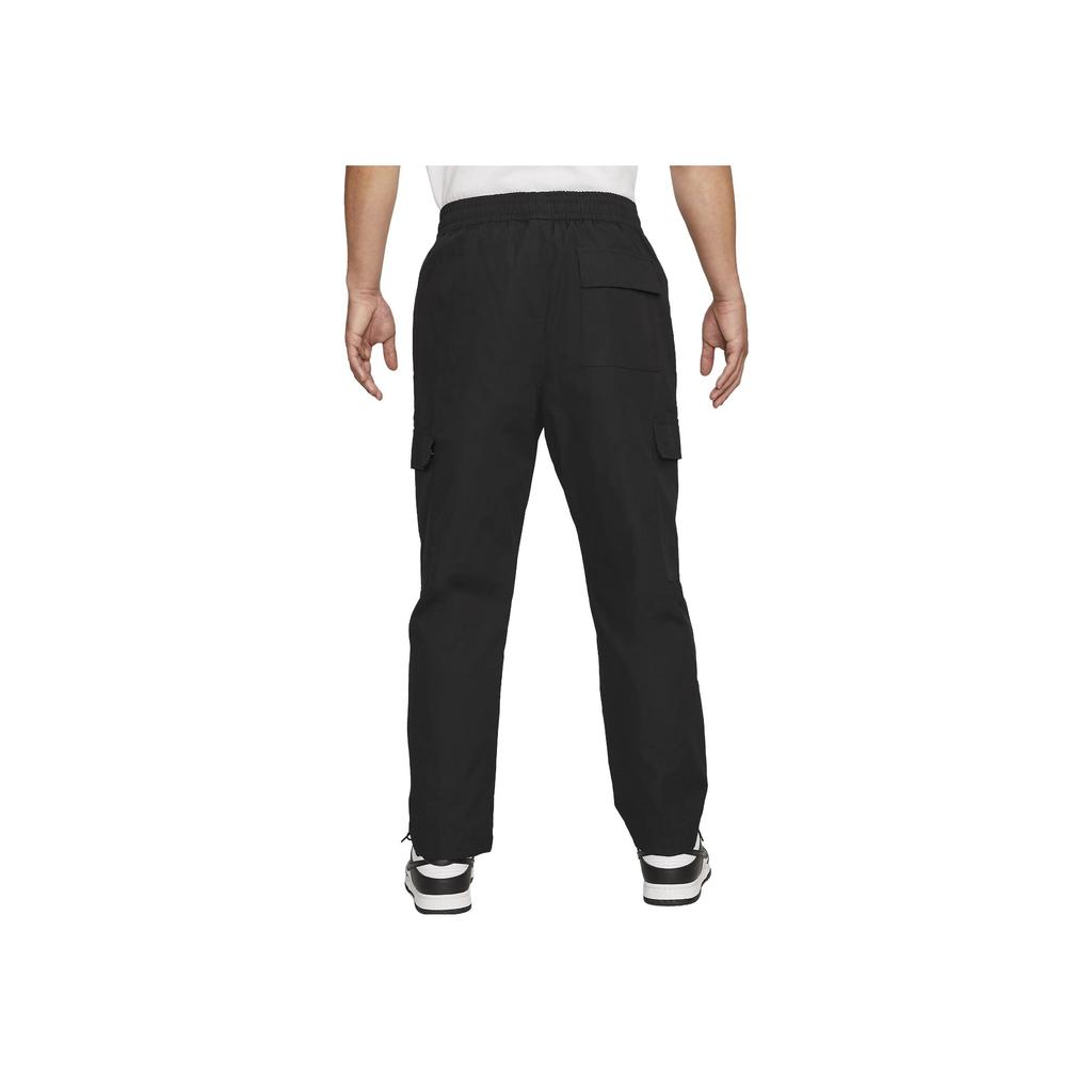 Nike Solid Color Letter Print Straight Casual Pants Men Bottoms Black DX0614-010