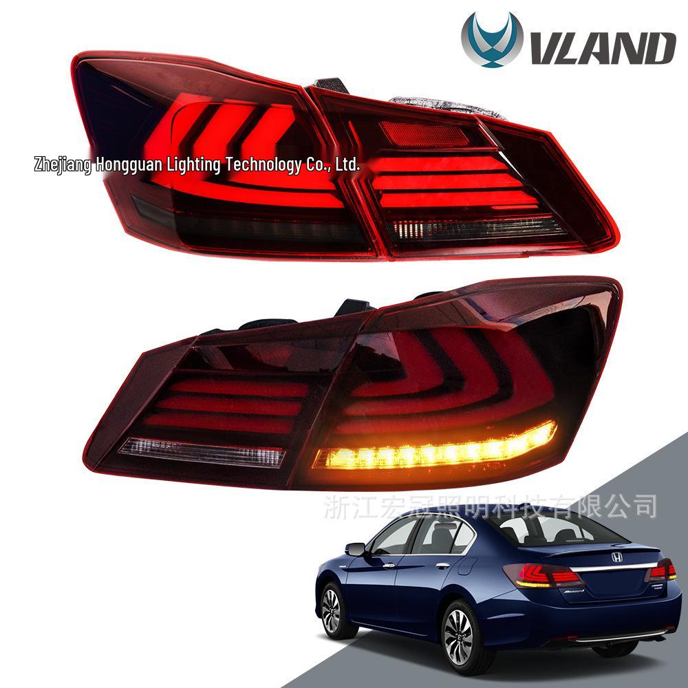 

LED Streamer Turn Signal Taillight Assembly for 9th Gen Honda Accord Red and Black (US Version)