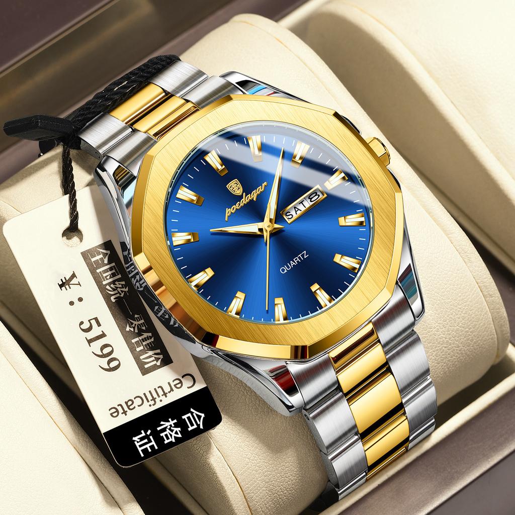 Fashion Men'S Watch Waterproof Business Quartz Watch