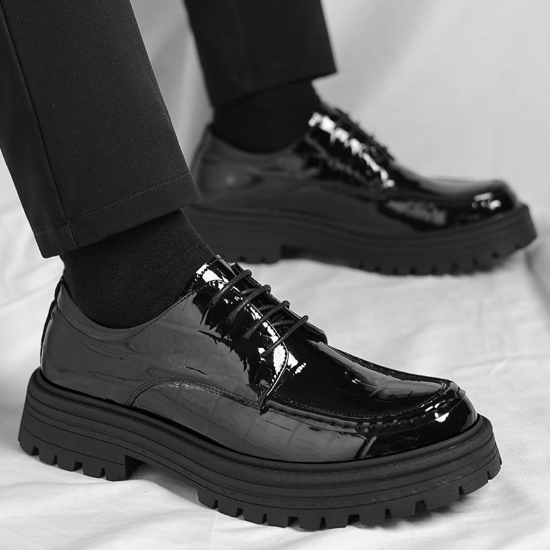 Fashion Crocodile Print Shoes Men Wedding Dress Leather Shoes Men Italiano Oxford Shoes Men Business Suit Office 2025 Italiano Zapatos