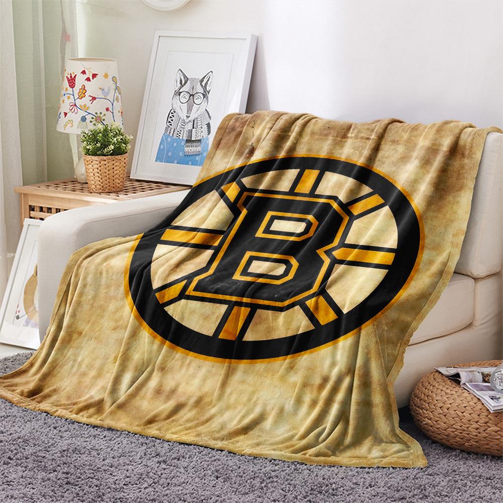 Boston Bruins2 Flannel Blanket, High quality Comfortable for All Seasons, Home Decor, Warmth and Comfort
