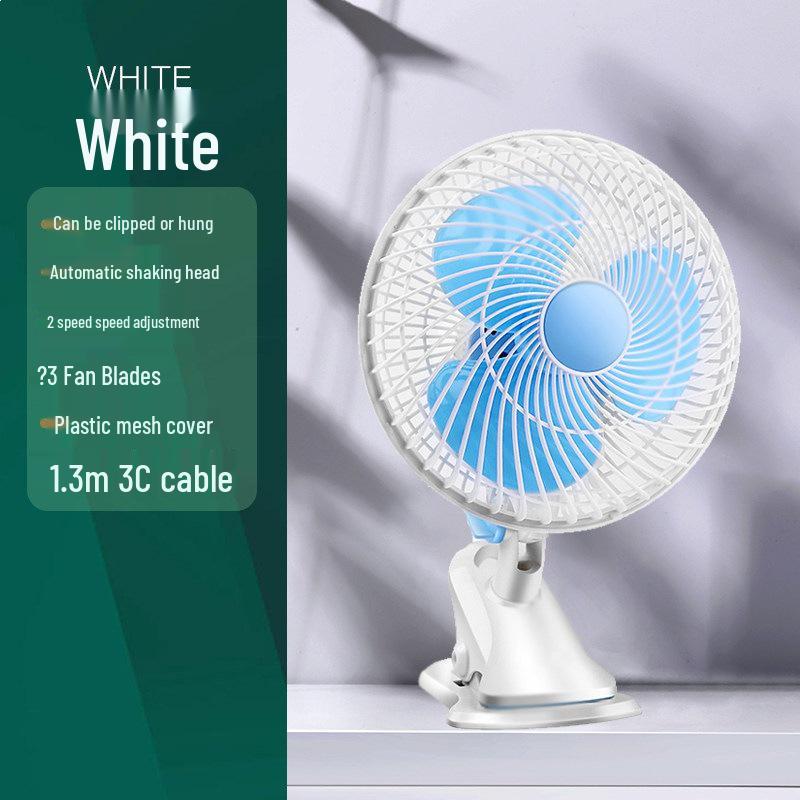 

Compact Automatic Oscillating Desktop Fan with Clip-On Feature for Bedside or Dorm Use Default