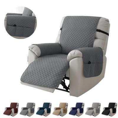 Single Recliner Sofa Cover Pet-Friendly Anti-Dirty Reclining Armchair Covers High Quilted Relax Slipcover Housse De Fauteuil