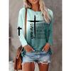 Women's Casual Round Neck Long Sleeve T-Shirt