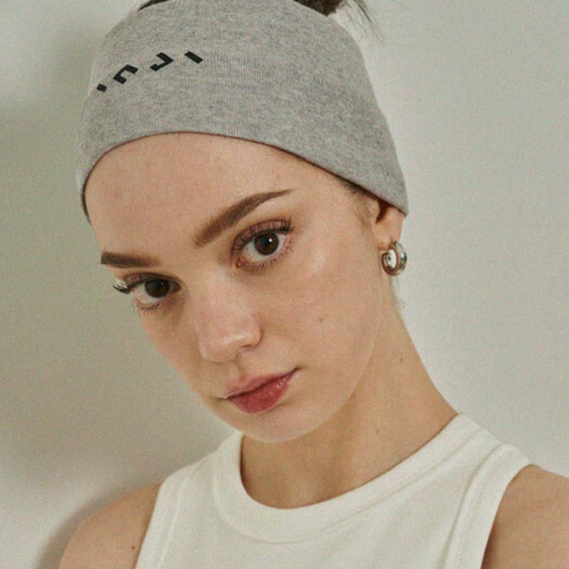 INJIACTIVE Logo Headband Gray