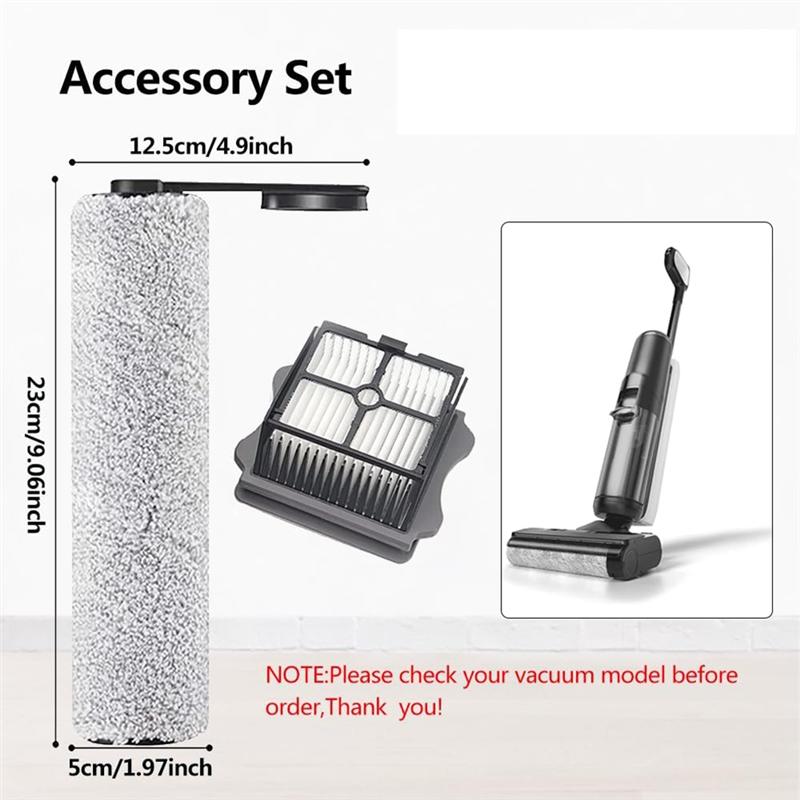 

B69A Brush Roller And HEPA Filter Replacement For Tineco S5 / S5 Pro /S5 Pro 2 / S5 Blue Cordless Wet Dry Vacuum Cleaner сірий колір