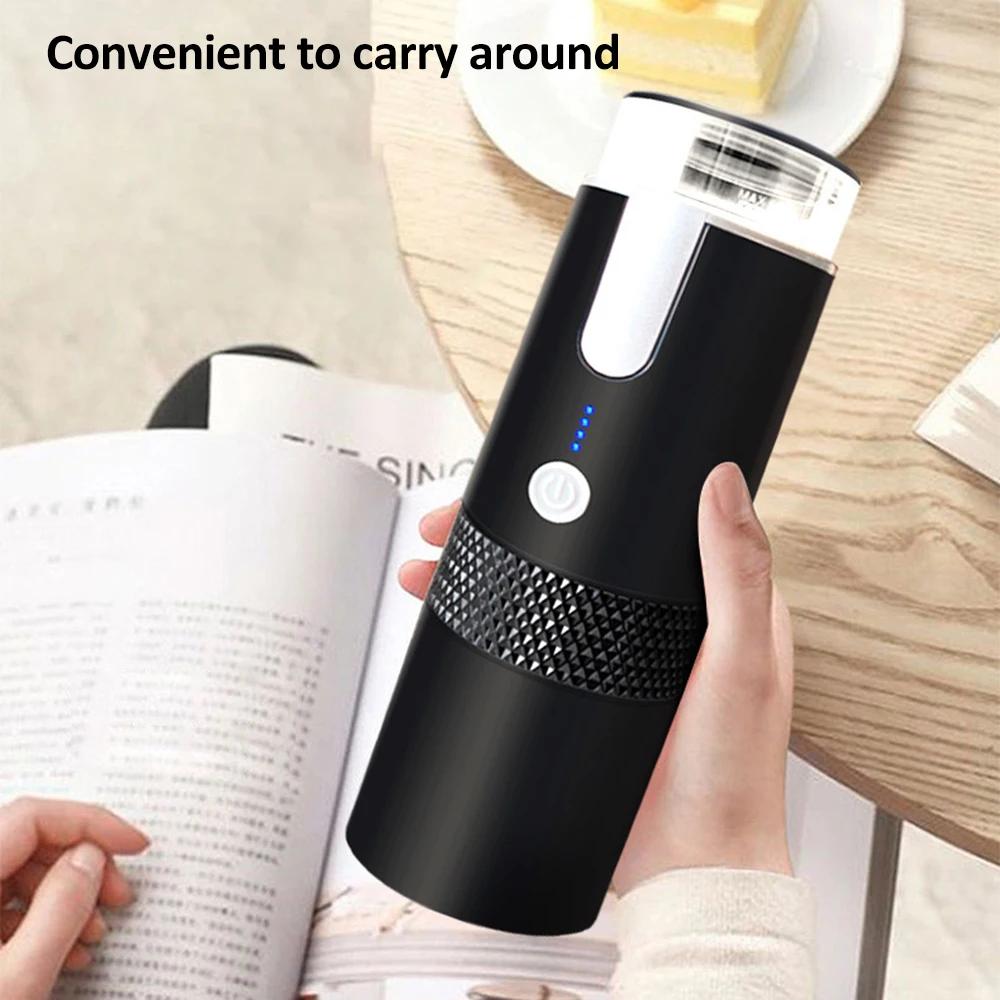 Portable Mini Wireless Rechargeable Espresso Coffee Maker Machine for Car Office Travel