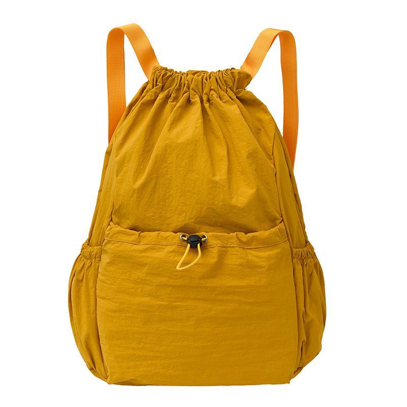 Schoolbag Lightweight Beam Drawstring Backpack Korean Large Capacity Outdoor Commuter Leisure Foldable Backpack