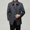 Firstview Men's Mid-Length Plush Wool Blend Overcoat FV24D1111