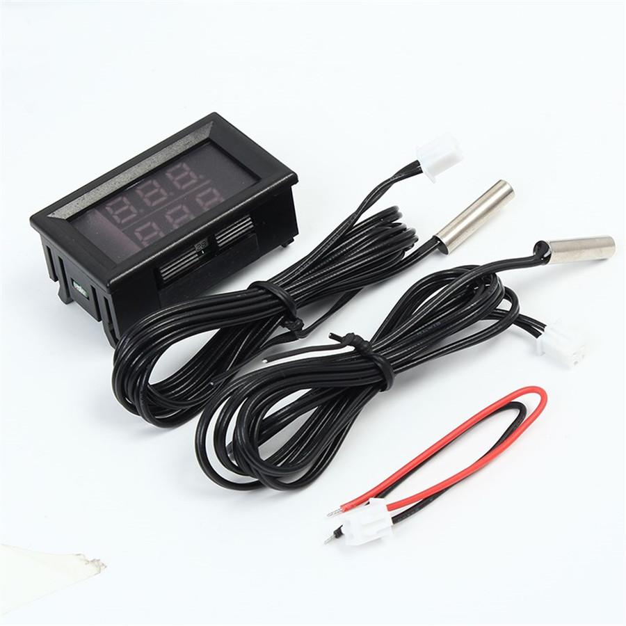 

Two-Way Thermometer Digital Gauge Led Display For Intercooler Supercharger