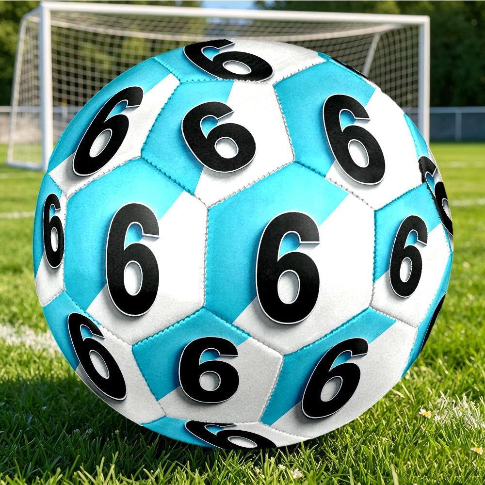 1pc Size 5 Number Six Soccer Ball, Professional Match/Training Ball, Suitable for Indoor and Outdoor Sports Games. Y62797
